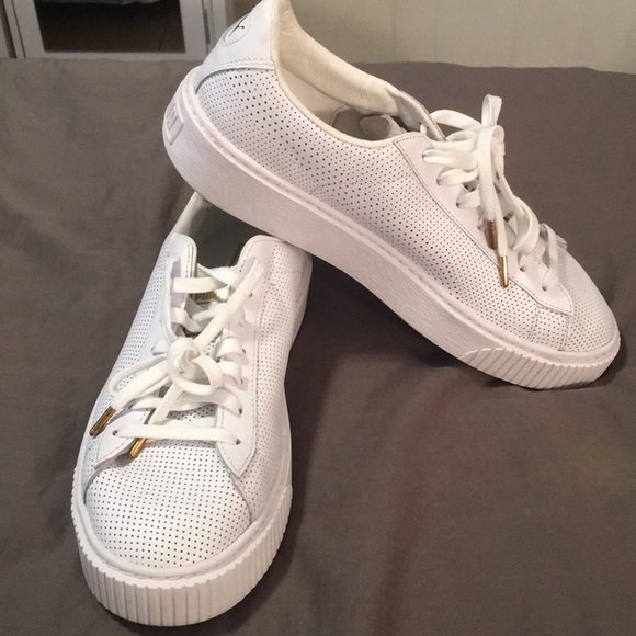 puma basket platform perf puma basket platform perf